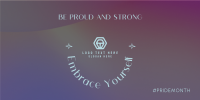 Be Proud. Be Visible Twitter Post Design