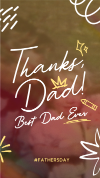 Best Dad Doodle YouTube Short Design