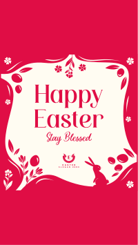 Blessed Easter Greeting Instagram Reel Image Preview