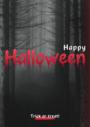 Scary Halloween Poster Image Preview