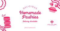 Aesthetic Bakery Illustration Facebook ad Image Preview