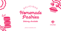 Aesthetic Bakery Illustration Facebook ad Image Preview