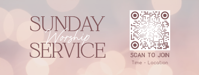 Sunday Worship Gathering Facebook cover Image Preview