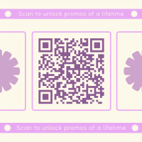 Fun Minimalist QR Promo QR Code Design