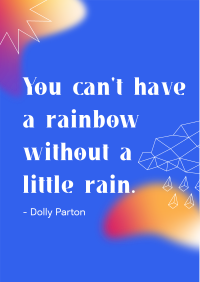 Little Rain Quote Flyer Image Preview
