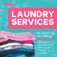 Bubblegum Laundry Instagram Post Design