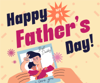 Father's Day Selfie Facebook Post Design