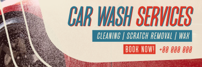 Auto Clean Car Wash Twitter header (cover) Image Preview