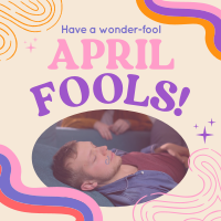 Groovy April Fools Greeting Instagram post Image Preview