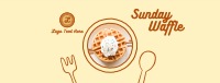 Yummy Waffle Plate Facebook cover Image Preview