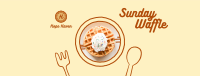 Yummy Waffle Plate Facebook cover Image Preview