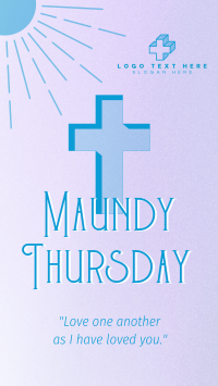 Holy Week Maundy Thursday Facebook story Image Preview