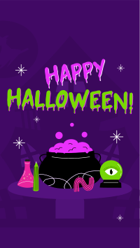 Dripping Halloween Potions Facebook Story Design