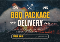 Barbecue Package Delivery Postcard Preview