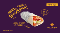 Yummy Shawarma Facebook Event Cover Design
