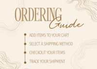 Elegant Marble Order Instructions Postcard Image Preview