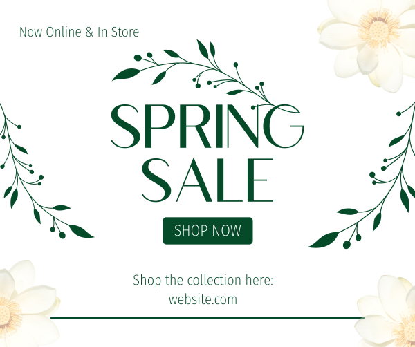 Aesthetic Spring Sale  Facebook Post Design Image Preview