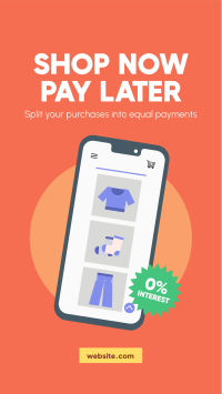 Shop and Pay Later Instagram Story Design