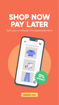 Shop and Pay Later Instagram story Image Preview