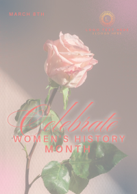 Women's History Video Flyer Design