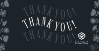 Dainty Floral Thank You Facebook Ad Image Preview