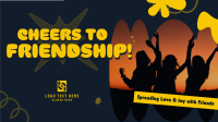 Abstract Friendship Greeting Facebook event cover Image Preview