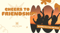 Abstract Friendship Greeting Facebook event cover Image Preview