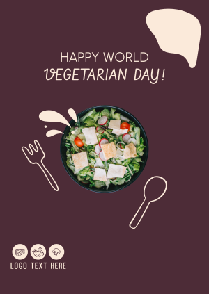Celebrate World Vegetarian Day Poster