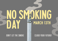 Non Smoking Day Postcard Design