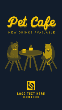 Pet Cafe Free Drink Instagram story Image Preview