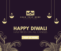 Diwali Candle Sale Facebook post Image Preview