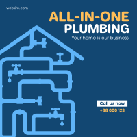 All-in-One plumbing services Instagram post Image Preview