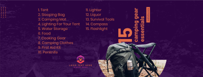 Camp Essentials Facebook cover Image Preview