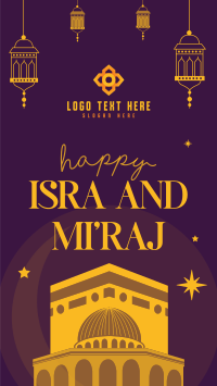 Happy Isra and Mi'raj Facebook story Image Preview