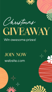 Abstract Christmas Giveaway Instagram story Image Preview