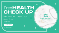 Free Health Checkup Facebook Event Cover Design
