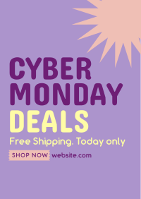 Quirky Cyber Monday Flyer Image Preview