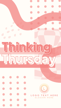 Psychedelic Thinking Thursday Facebook Story Design