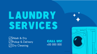 Laundry Services List Facebook Event Cover Design