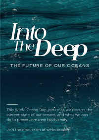 Into The Deep Poster Design