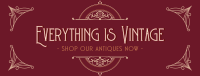 Retro Antique Store Facebook cover Image Preview