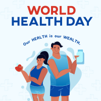 Healthy People Celebrates World Health Day Instagram post Image Preview