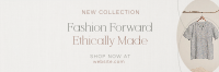 Sustainable Menswear Collection Twitter Header Design