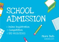 Preschool Admissions Postcard Image Preview
