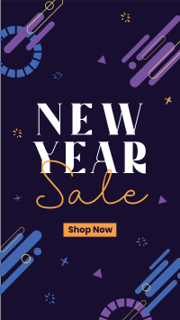 New Year Blob Sale Instagram story Image Preview