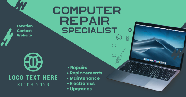 Computer Repair Specialist Facebook Ad Design Image Preview