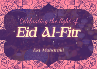 Eid Al Fitr Lantern Postcard Design