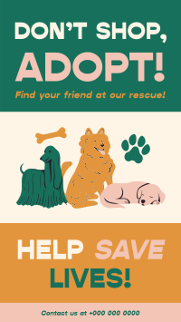 Pet Adoption Collage Instagram Story Design