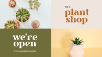 Plant Shop Opening Facebook event cover Image Preview