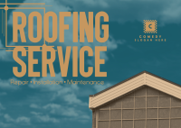 Structured Roofing Postcard Design